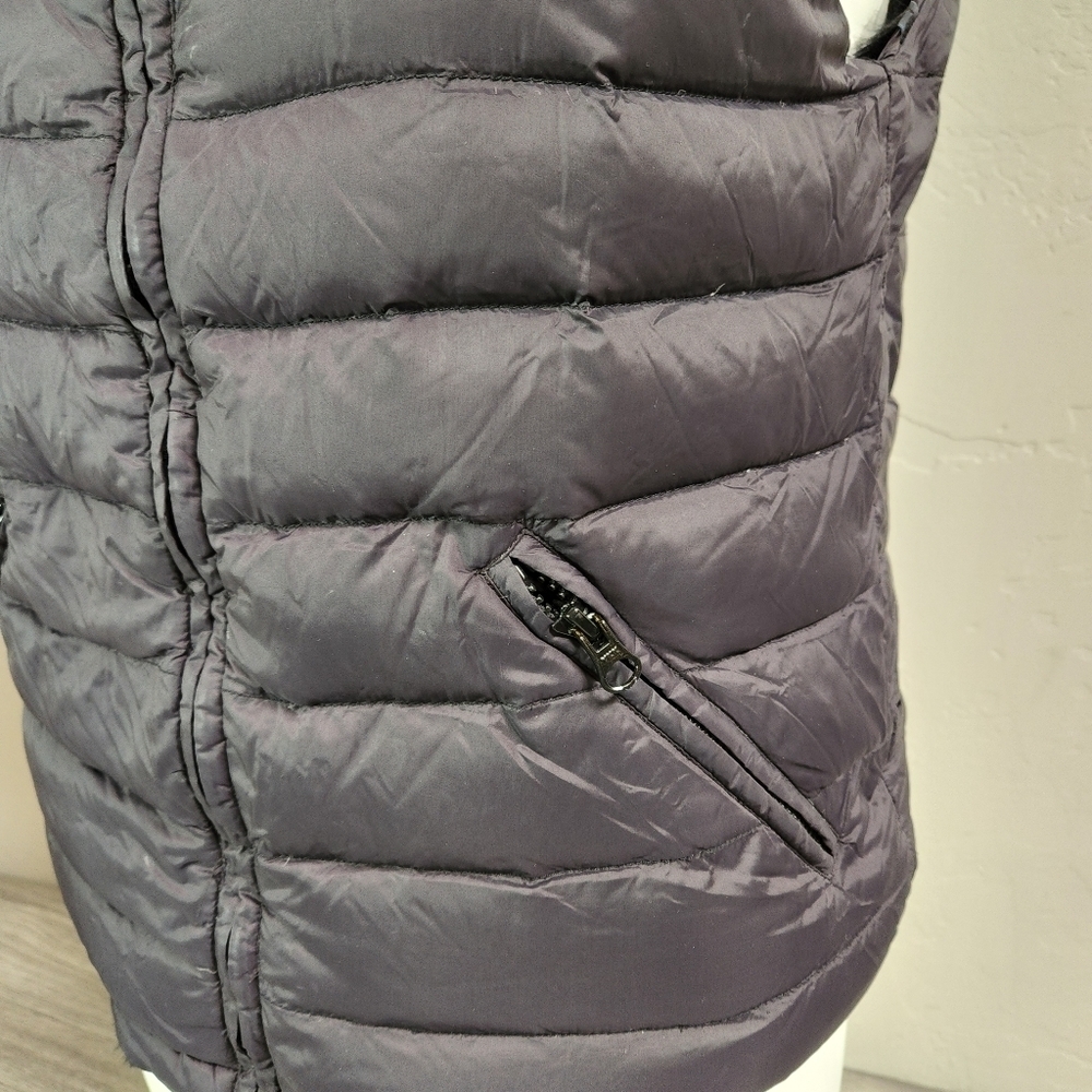 Athabasca Black Black Vest S Reversible Rabbit Fur Full Zip Down Feather Soft - Picture 14 of 14